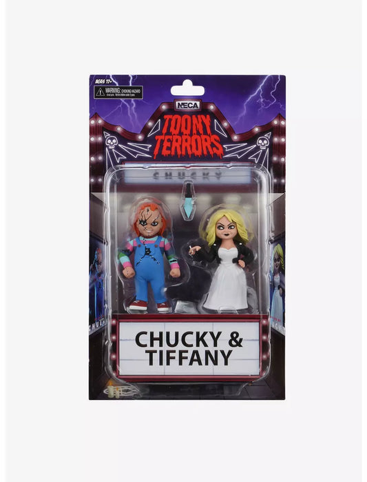 Action Figure NECA Bride Of Chucky Toony Terrors Chucky & Tiffany